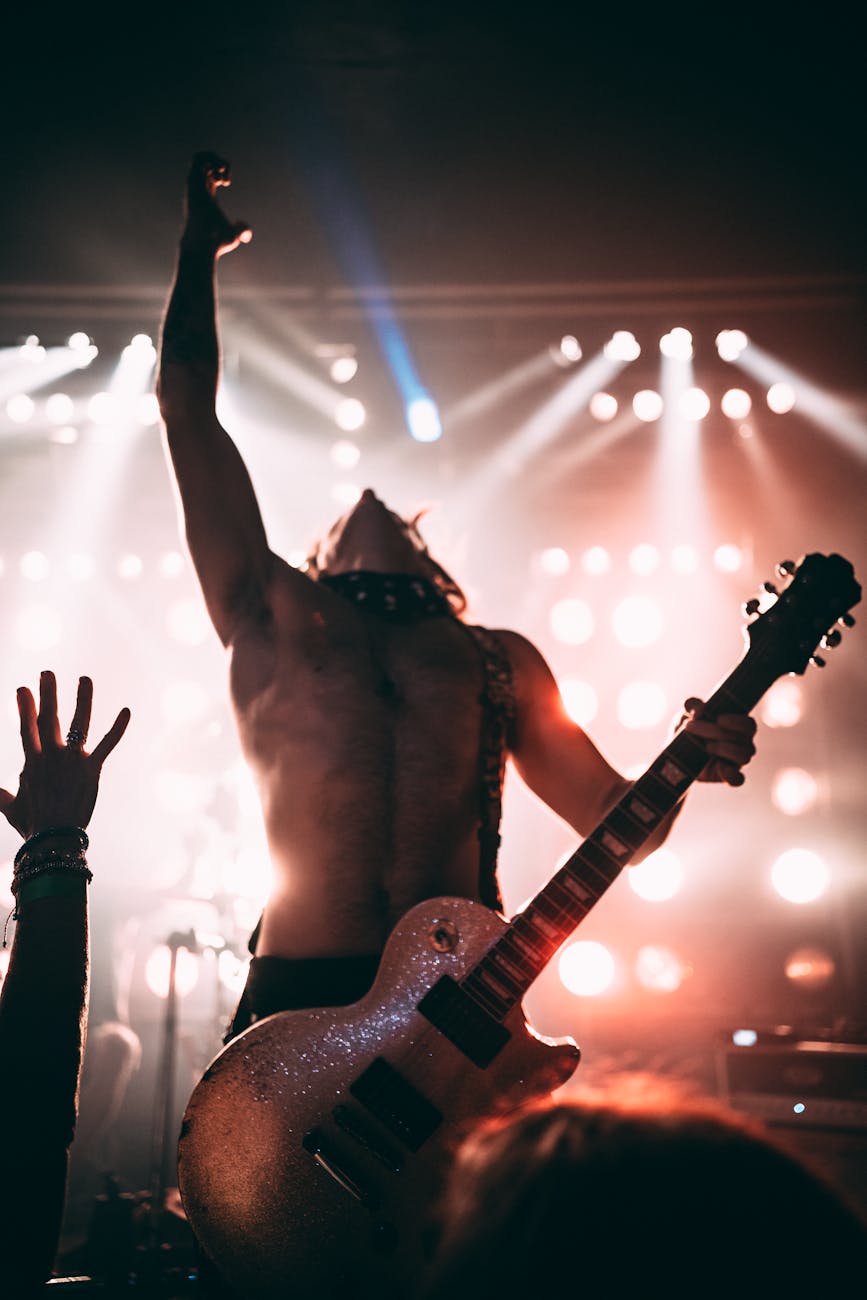 rock artist live performance